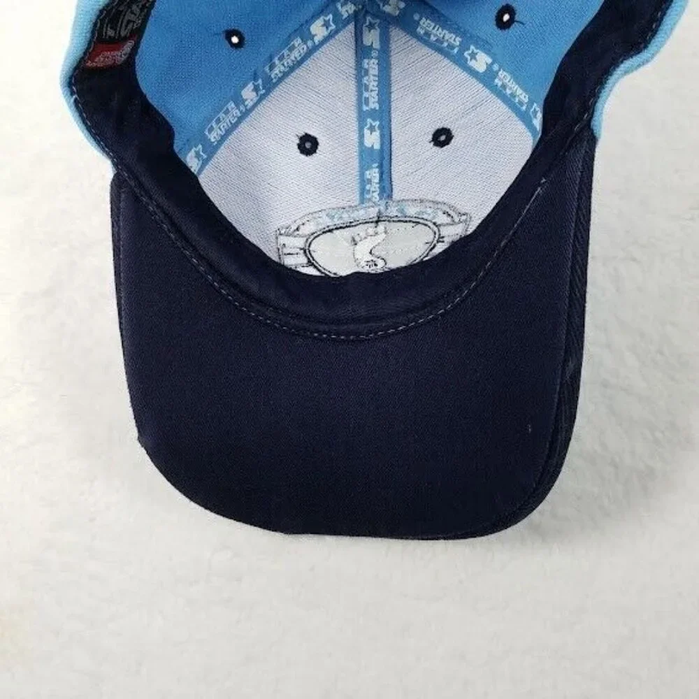 North‎ Carolina TarHeels Starter Hat Adjustable Strap UNC Blue Embroidered